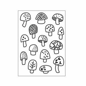 Darice Embossing Folder Mushrooms Scrapbook Paper Crafts Card Making